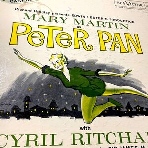 PETER PAN 60s MUSICAL VERSION RCA VINYL RECORD LP 33RPM ORIGINAL CAST RECORDING